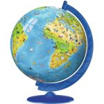 Puzzle 3d - ravensburger - puzzle ball 3d mappemonde - 180 pi�ces - plastique - 20 cm