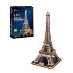Puzzle 3d tour eiffel led - world brands - 84 pices - jeux de socit - enfant 14 ans ou plus
