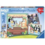 Puzzle 3x49 pi�ces les aventures de bluey - ravensburger - ludique et educatif - d�s 5 ans