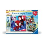 Puzzles 3x49 pices spidey le lanceur de toile spiderman ds 5 ans 00005730 ravensburger