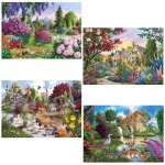 Puzzle 4 x 500 pi�ces : faune et flore de nos campagnes