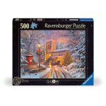 Puzzle 500 pi�ces - nathan jeux - un noel etincelant - glow in the dark - multicolore - adulte