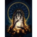 Puzzle 500 pi�ces phosphorescent - ravensburger - lion rayonnant - animaux - adulte - int�rieur