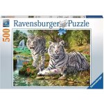 Puzzle 500 pices ravensburger - famille de tigres blancs - animaux - mixte