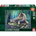 Puzzle 500 pi�ces - schmidt - loup et elfe - multicolore - th�me fantastique - enfants 10 ans et plus ...