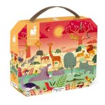 Puzzle 54 pi�ces - janod - r�serve animali�re - moins de 100 pi�ces - 5 ans - multicolore