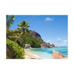 Puzzle adulte 3000 pieces plage paradisiaque seychelles - collection plage - mer - ocan