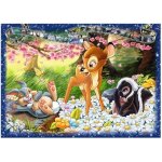 Puzzle adulte bambi panpan et flower jouent dans la foret - 1000 pieces - ravensburger collection disney ...