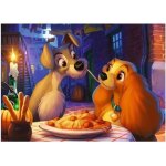 Puzzle adulte la belle et le clochard au restaurant de tony - 1000 pieces - ravensburger collection disney ...