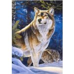 Puzzle adulte famille de loup dans la foret en hiver - 1000 pieces - collection paysage animaux sauvages ...