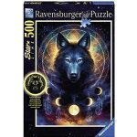 Puzzle animaux ravensburger 500 pices - loup lumineux adulte