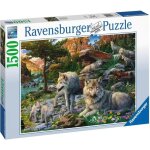 Puzzle animaux - ravensburger - loups au printemps - 1500 pièces - détente et relaxation Puzzle animaux - ravensburger - loups au printemps - 1500 pièces - détente et relaxation