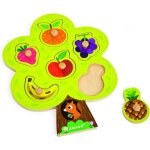 Puzzle encastrement en bois : arbre gourmand