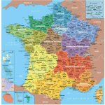 Puzzle en bois fait main 100 pices : carte de france des dpartements aille unique coloris unique