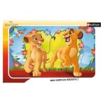 Puzzle cadre 15 pices : le roi lion disney : simba et nala