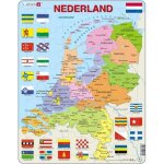 Puzzle cadre - larsen - carte des pays - bas - 48 pices - voyage et cartes - mixte