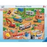 Puzzle cadre - travaux sur le chantier - ravensburger - 12 pices - vhicules et engins