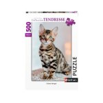 Puzzle chaton bengal - nathan - 500 pi�ces - animaux - mixte