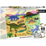 Puzzle les dinosaures du crétacé - nathan - 60 pièces - pour enfants dès 6 ans Puzzle les dinosaures du crétacé - nathan - 60 pièces - pour enfants dès 6 ans
