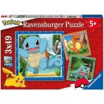 Puzzle pour enfants 3x49 pices pokmon - salamche bulbizarre et carapuce - ds 5 ans - 3 posters inclus ...