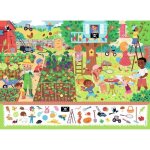 Puzzle 60 pices : cherche et trouve : au jardin