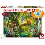 Puzzle f�es dans la for�t - schmidt spiele - 200 pi�ces - avec baguette magique