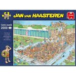 Puzzle 2000 pices : jan van haasteren - embouteillages  la piscine