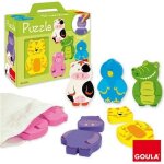 Puzzles magn�tiques interchangeables - goula - animaux color�s en bois - mixte - a partir de 1 an
