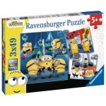 Puzzles les minions 3x49 pices - ravensburger - pour enfants ds 5 ans