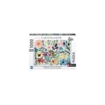 Puzzle nathan lherbier des jolies fleurs aquarelles jennifer lefvre collection carte blanche 1000 pices ...