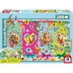 Puzzle - schmidt spiele - des chevaux heureux - 200 pi�ces - d�s 8 ans