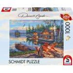 Puzzle - schmidt spiele - sur les rives du lac loon new york - 1000 pi�ces - d�s 12 ans