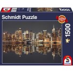 Puzzle skyline de new york la nuit - schmidt spiele - 1500 pices - architecture et monument - adulte ...