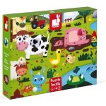 Puzzle tactile ferme janod - 20 pcs - d�s 2 ans