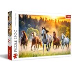 Puzzle - trefl - chevaux sauvages - 1500 pi�ces - 85 x 58 cm - mat�riaux �cologiques