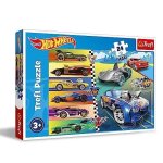 Puzzle - trefl - hot wheels - 24 pices - vhicules et engins - multicolore