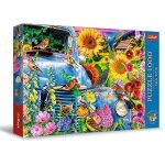 Puzzle - trefl - tea time : idylle rurale - 1000 pi�ces - ambiance nostalgique - environnement �cologique ...