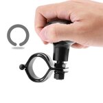 Boule de volant - mxzzand - universelle - noir - plastique - bouton de volant robuste pour voiture