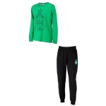 Pyjama enfant - as saint etienne - collection officielle - vert - manches longues - garon