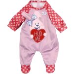 Habit poupée 39 - 46 cm : pyjama lapin rose avec coeur baby born - vêtement accessoire poupée et poupon ... Habit poupée 39 - 46 cm : pyjama lapin rose avec coeur baby born - vêtement accessoire poupée et poupon ...