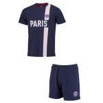 Pyjashort pyjama - paris saint germain - collection officielle - bleu - manches courtes - homme
