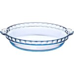 Moule à tarte - pyrex - bake&enjoy - verre borosilicate - 26x23 cm - résistant aux chocs thermiques Moule à tarte - pyrex - bake&enjoy - verre borosilicate - 26x23 cm - résistant aux chocs thermiques