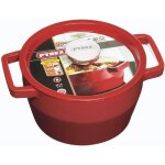 Cocotte en fonte pyrex slow cook 36 l - rouge - tous feux dont induction