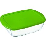 Pyrex - cook&store - plat rectangulaire en verre avec couvercle 23 * 15 cm
