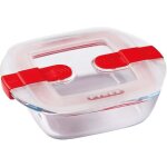 Pyrex plat carr� 14x12x4 cm + couvercle cook & heat