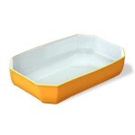 Plat à four - pyrex - 33 x 22 cm - verre borosilicate - jaune curry - 3. 2 l Plat à four - pyrex - 33 x 22 cm - verre borosilicate - jaune curry - 3. 2 l