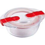 Pyrex plat rond 14 cm + couvercle cook & heat