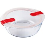 Pyrex plat rond 26x23x8 cm + couvercle cook & heat