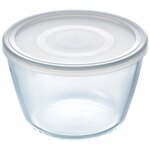 Pyrex plat rond + cv cook freeze - 40 � 300�c - � 15 cm - 11 l