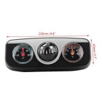 Qiilu compas de navigation monté sur tableau de bord thermomètre de voiture boussole de direction avec ... Qiilu compas de navigation monté sur tableau de bord thermomètre de voiture boussole de direction avec ...